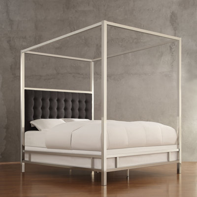 Mercer41 Upholstered Canopy Bed