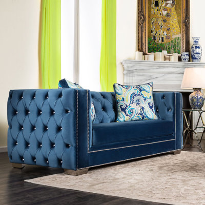 Mercer41 Shanklin Tuxedo Loveseat