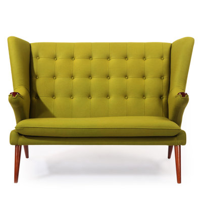 Kardiel Bear Wegner Papa Wing Loveseat