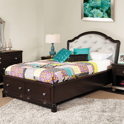 Samuel Lawrence Girls' Glam Panel Bed with ..
