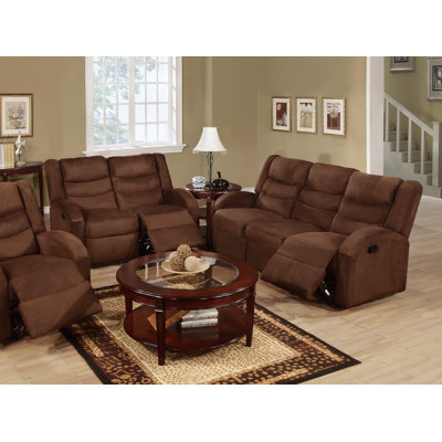 Infini Furnishings Mason Reclining Sofa and Loveseat Set
