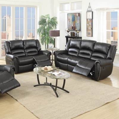 Infini Furnishings Madison Reclining Sofa and Loveseat Set
