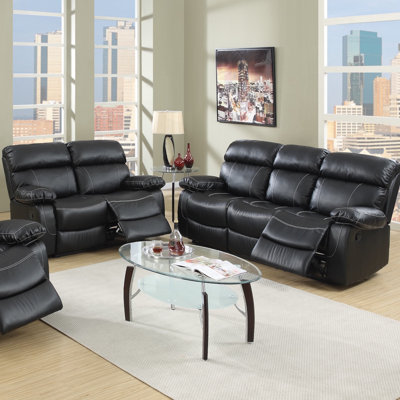 Infini Furnishings Reclining Sofa and Loveseat Set