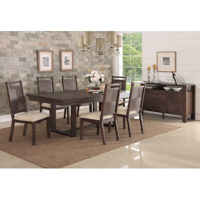Infini Furnishings Carolle 7 Piece Dining Set