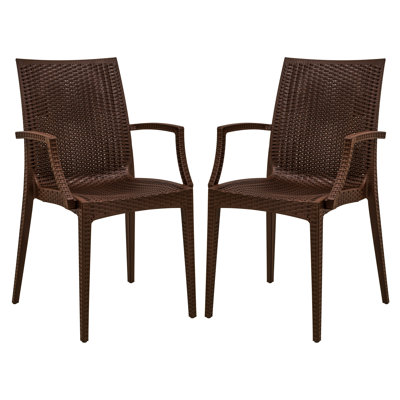LeisureMod Mace Arm Chair (Set of 2)