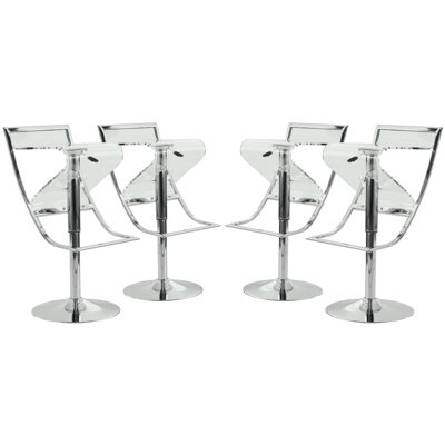LeisureMod Napoli Adjustable Height Swivel Bar S..