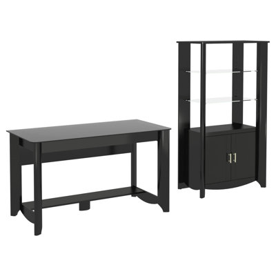 Latitude Run Wentworth 2-Piece Standard Writing Desk Office Suite