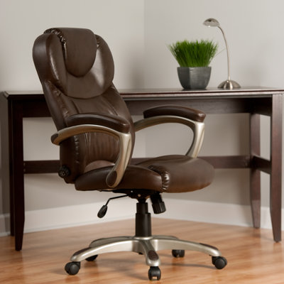 Check price and read more information from trusted store. Latitude Run Annabelle Leather Executive Chair with Adjustable Lumbar