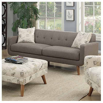 Latitude Run Mid Century Modern Sofa with accent..