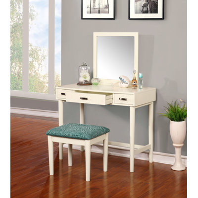 Latitude Run Worley Vanity Set with Mirror