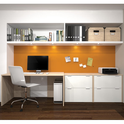 Latitude Run Luther 3 Piece Standard Desk Office Suite
