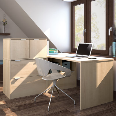 Latitude Run Luther 1 Piece L-Shaped Desk Office Suite