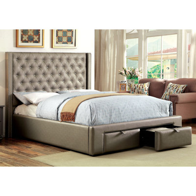 A&J Homes Studio Upholstered Platform Bed