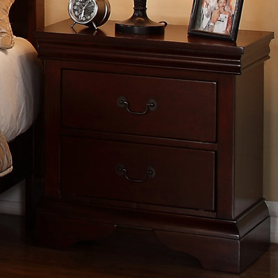 A&J Homes Studio Venice 2 Drawer Nightstand