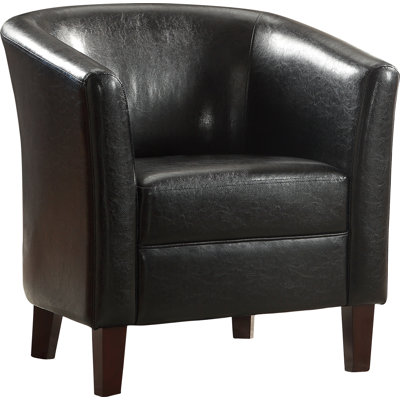 A&J Homes Studio Accent Leather Arm Chair