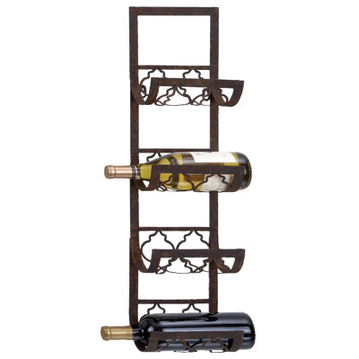 ABC Home Collection 4 Bottle Wall Mounted Wine Rack