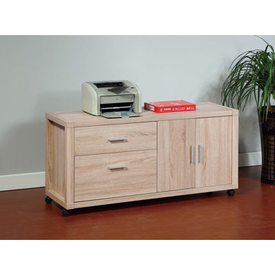 Brassex 2-Drawer Mobile File Cabinet