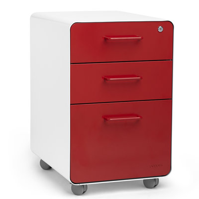 Poppin 3-Drawer Mobile Fully Loaded Fi..
