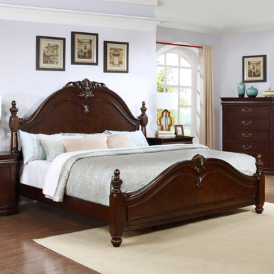 Best Quality Furniture Traditional Panel Bed