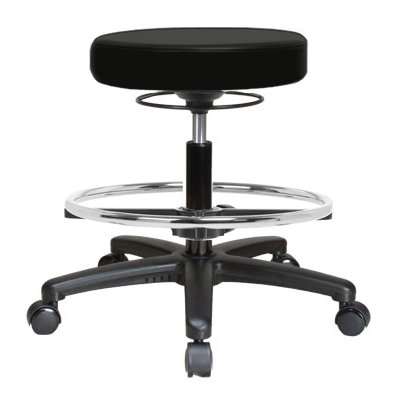 Perch Chairs & Stools Height Adjustable Massage Therapy Swivel Stool with Foot Ring