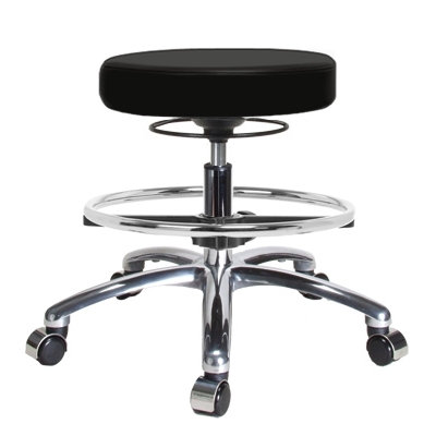 Perch Chairs & Stools Height Adjustable Massage Therapy Swivel Stool with Foot Ring