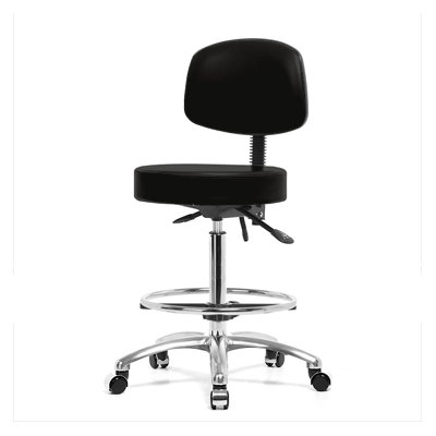 Perch Chairs & Stools Height Adjustable Doctor Stool with Foot Ring
