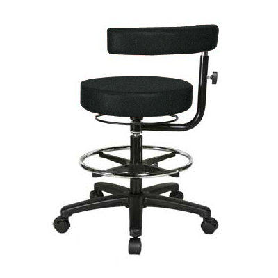 Perch Chairs & Stools Height Adjustable Dental Stool with Procedure Arm and Foot Ring