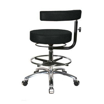 Perch Chairs & Stools Height Adjustable Dental Stool with Procedure Arm and Foot Ring