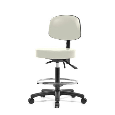 Perch Chairs & Stools Height Adjustable Doctor Stool with Foot Ring
