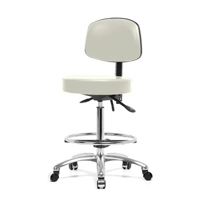 Perch Chairs & Stools Height Adjustable Doctor Stool with Foot Ring
