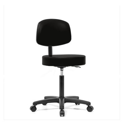 Perch Chairs & Stools Height Adjustable Exam Stool with Basic Backrest