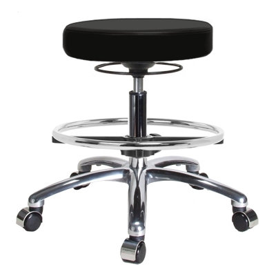 Perch Chairs & Stools Height Adjustable Massage Therapy Swivel Stool with Foot Ring