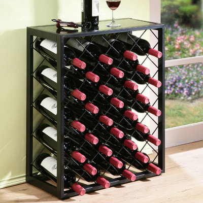Mango Steam 32 Bottle Floor Wine Rack