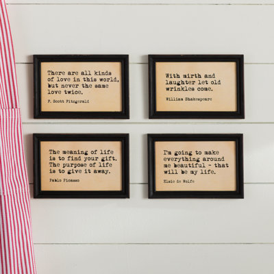 Framed Wall Art Sets laurel foundry modern farmhouse 4 piece framed wall art set Framed Wall Art Sets laurel foundry modern farmhouse 4 piece framed wall art set
