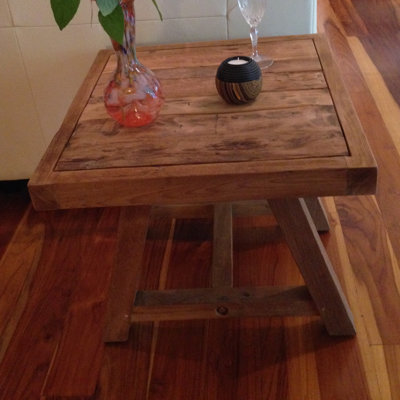 Chic Teak Recycled Teak End Table