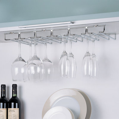 Organize It All Shelf Hanging Wine Glass Rack