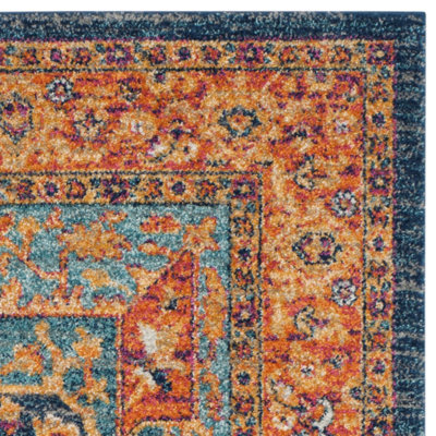 Safavieh Evoke Blue Orange Area Rug Mrjf4mz