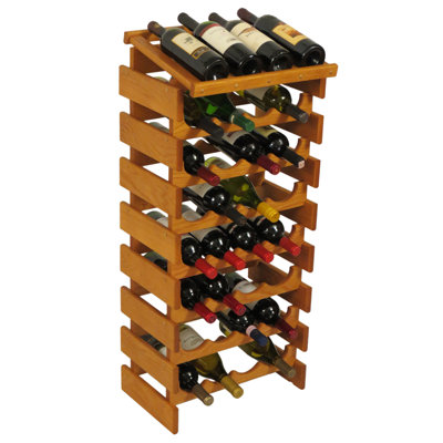 Wooden Mallet Dakota 32 Bottle Floor Wine Rack