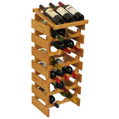 Wooden Mallet Dakota 21 Bottle Floor Wine Rack