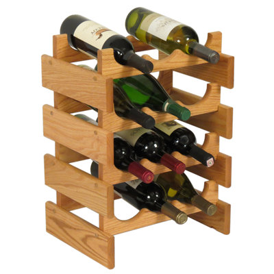 Wooden Mallet Dakota 12 Bottle Floor Wine Rack
