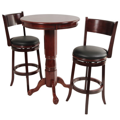 Alcott Hill Shiloh 3 Piece Pub Table Set