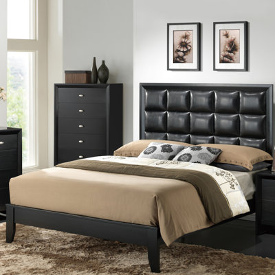 Global Furniture USA Carolina Upholstered Panel Bed