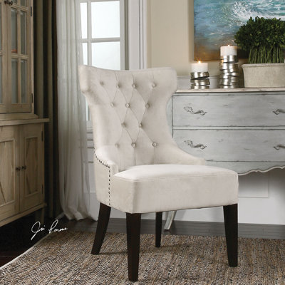 Uttermost Arlette Tufted Wing Side Chair
