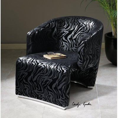 Uttermost Yareli Zebra Accent Chair