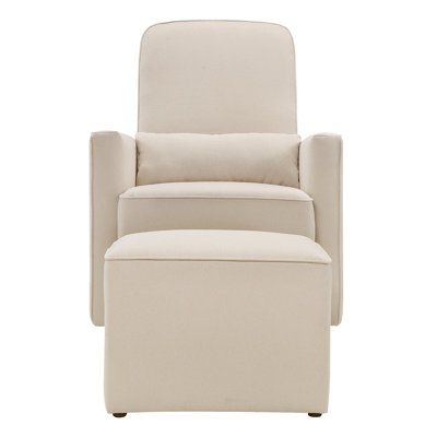 DaVinci Olive Swivel Glider and Ottoman