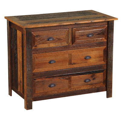 Fireside Lodge Value Barnwood 4 Drawer Dresser