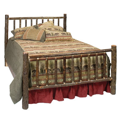 Fireside Lodge Hickory Panel Bed
