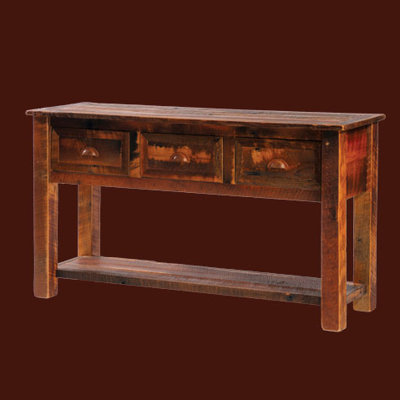 Fireside Lodge Reclaimed Barnwood Three Drawers ..