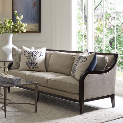 Canora Grey Marylhurst 3 Seat Linen Sofa