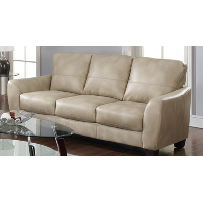Latitude Run Krystal Leather Sofa